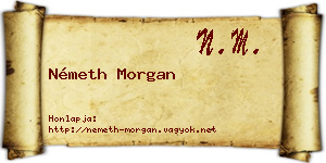 Németh Morgan névjegykártya
